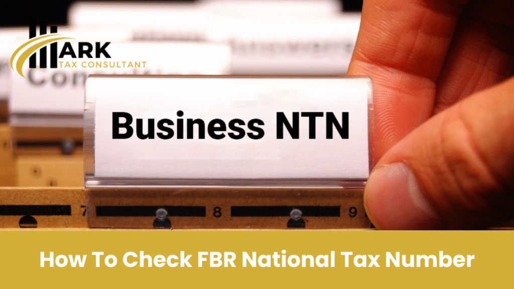 How to check national tax number